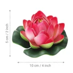 Artificial LED Floating Lotus Flowers, Pack of 6 - Image 4