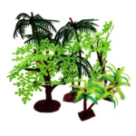 Artificial Mini Plastic Plant, Tree Grass Leaves