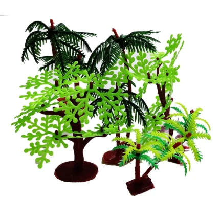 Artificial Mini Plastic Plant, Tree Grass Leaves