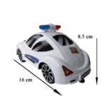 BH-2024 Police Pull String Toy Car, 6 Inch - Image 3