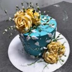 Fresh Cream Cake, Rose Decorated Design