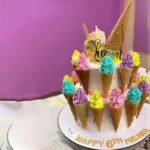 Fresh Cream Cake, Ice Cream Cone Design