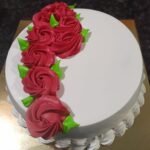 Fresh Cream Cake, Red Roses Cake