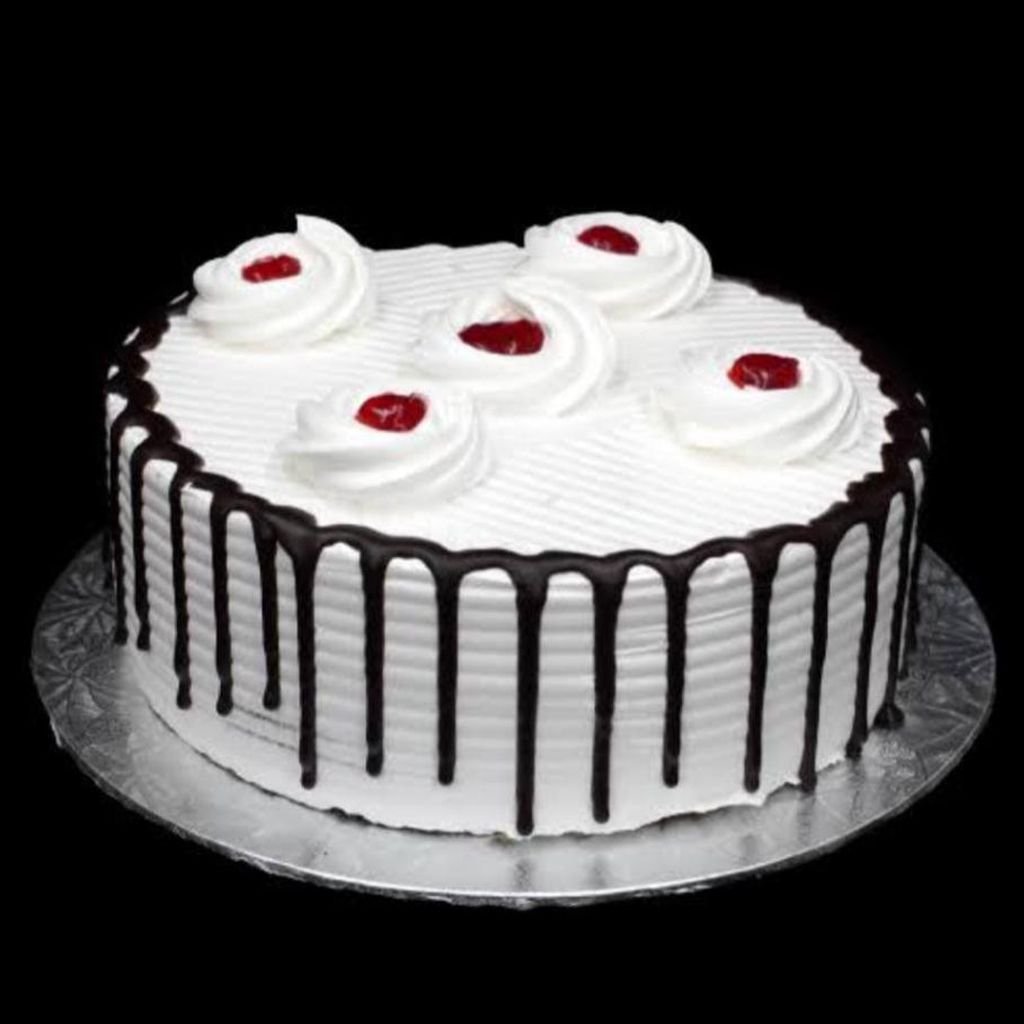 cake-70.jpg Fresh Cream Cake, Chocolate Red Jelly - Image 1