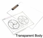 Transparent Clip Board, Exam Writing Pad