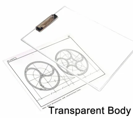 Transparent Clip Board, Exam Writing Pad