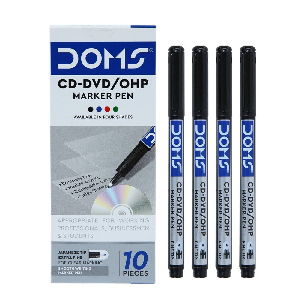 doms-cd-dvd-ohp-permanent-marker-black-scaled-1.jpg Doms CD-DVD/OHP Permanent Marker - Image 1