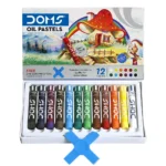 Doms Oil Pastels, 12 Shades Vibrant Set