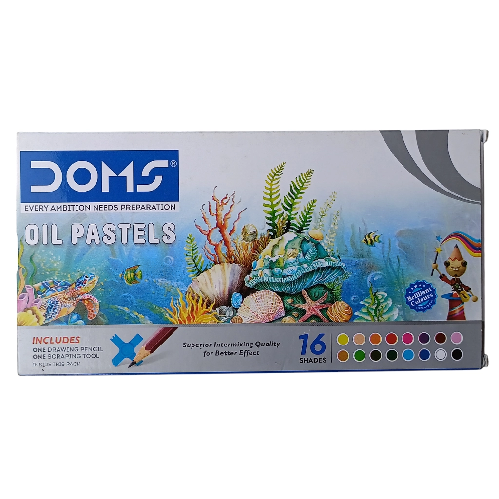 doms-oil-pastels-16-shades-1.webp Doms Oil Pastels, 16 Shades Vibrant Set - Image 1