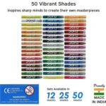 Doms Oil Pastels, 50 Shades Vibrant Set - Image 3