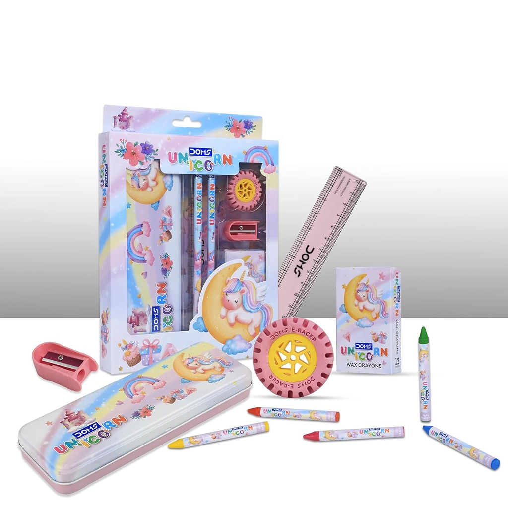doms-unicorn-kit-1.webp Doms Unicorn Kit, Metal Pencil Box Set - Image 1