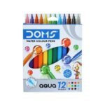 Doms Water Colour Sketch Pens Aqua, 12 Shades