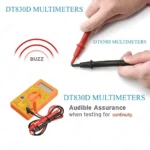 DT-830D LCD Digital Multimeter, Yellow - Image 3