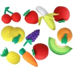 Fruit & Vegetable Shaped Erasers, Pack of 4 - Image 3