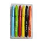 Flair Brush Pen, 6 Vibrant Shades - Image 2