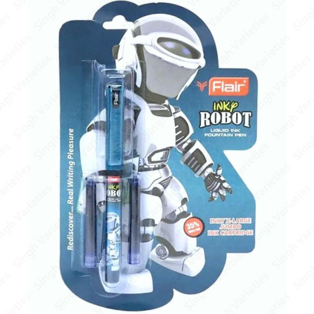 flair-fountain-pen-inky-robot-1-scaled-1.jpg Flair Fountain Pen, Inky Robot - Image 1