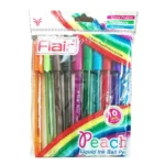 Flair Peach Liquid Ink Colour Pens, Set of 10
