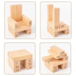 Jenga Wooden Tumbling Tower Game, 51 Blocks 4 Dice - Image 3