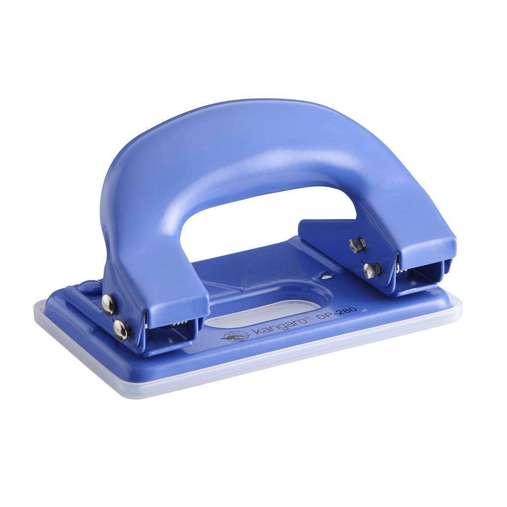 kangaro-paper-punch-dp-280-2-hole-1.webp Kangaro Paper Punch DP-280, 2 Hole, Blue - Image 1