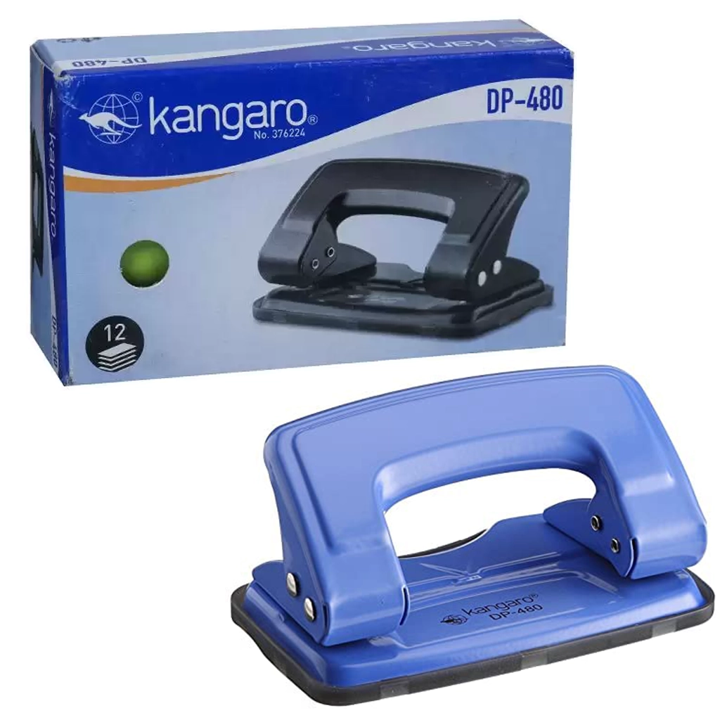 kangaro-paper-punch-dp-480-2-hole-1.webp Kangaro Paper Punch DP-480, 2 Hole - Image 1