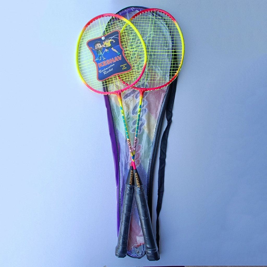 keshav-555-badminton-racket-1.webp Keshav 555 Badminton Racket, Set of 2 - Image 1