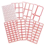 Label Sticker, Blank with Red Border