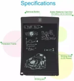 LCD Writing Tablet, Drawing E-Note Pad - Image 2