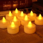 LED Tea Candle Lights, Safe Elegant Glow