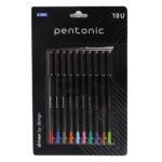 Linc Pentonic Colour Ball Pens, Set of 10