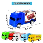 LM-627 Lumo Mini Pull Back Truck Set, 3 Inch - Image 4