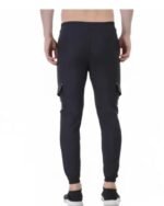 Men's Black Jogger Track Pants - Image 2