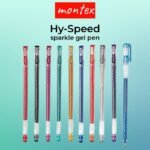 Montex Hy Speed Glitter Gel Pen - Image 3