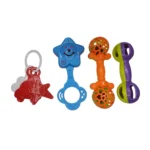 New Born Baby Rattle Toy Set, 4 Pcs