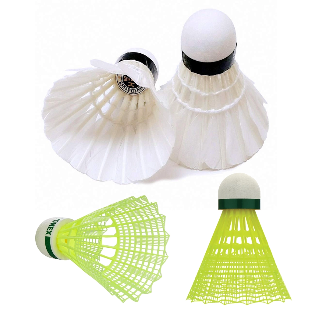 nylon-and-feather-badminton-shuttlecock-1.webp Nylon & Feather Badminton Shuttlecock - Image 1