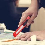 Plastic & Steel Paper Cutter Knife - Image 3