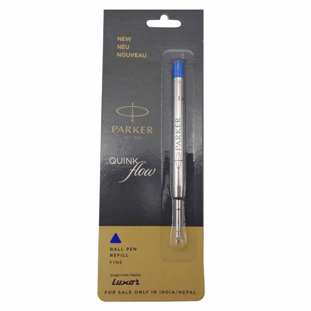 parker-quink-flow-jotter-metal-body-ball-pen-refill-blue-fine.webp Parker Quink Flow Jotter Refill - Image 1