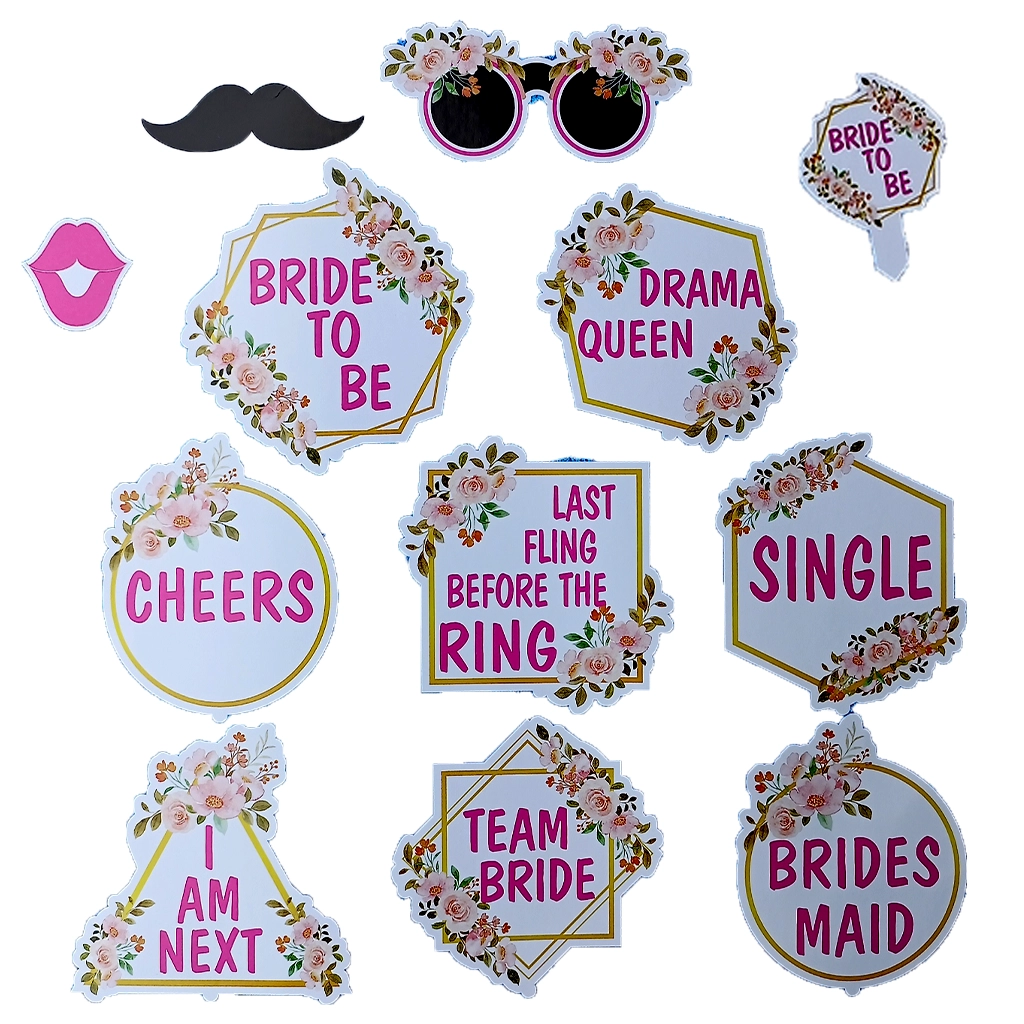 party-decoration-bride-to-be-party-props-set-1.webp Bride to Be Party Props Set, 12 Pcs - Image 1