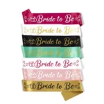 Bride to Be Satin Sash, Celebrate the Bride - Image 3