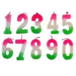 Cake Number Candles, Decorative Topper 0-9