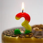 Cake Number Candles, Decorative Topper 0-9 - Image 2