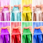 Foil Fringe Curtain, Shiny Party Backdrop - Image 4