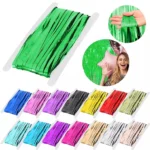 Foil Fringe Curtain, Shiny Party Backdrop - Image 5