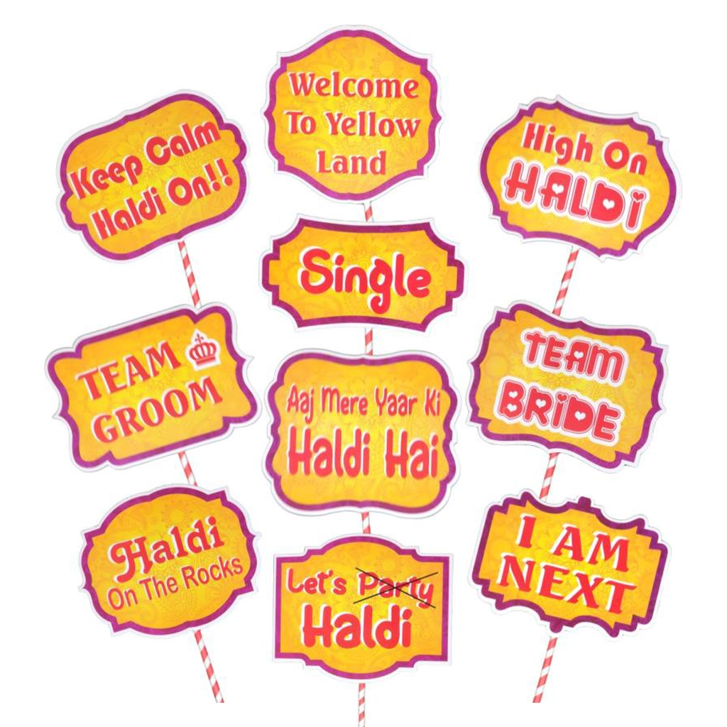 party-decoration-haldi-ceremony-party-props-set-1.webp Haldi Ceremony Party Props Set, 10 Pcs - Image 1