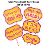 Haldi Ceremony Party Props Set, 10 Pcs - Image 3
