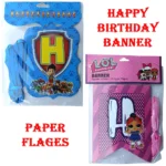 Happy Birthday Banner, Paper Flags Design