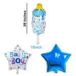 It's a Girl / It's a Boy Foil Balloons Set, 5 Pcs - Image 3