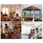 Multicolor Pennant Banner, Triangle Flag Bunting - Image 3