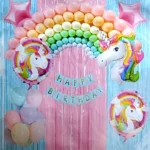 Unicorn Birthday Combo Decoration Set, 39 Pcs