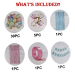 Unicorn Birthday Combo Decoration Set, 39 Pcs - Image 2