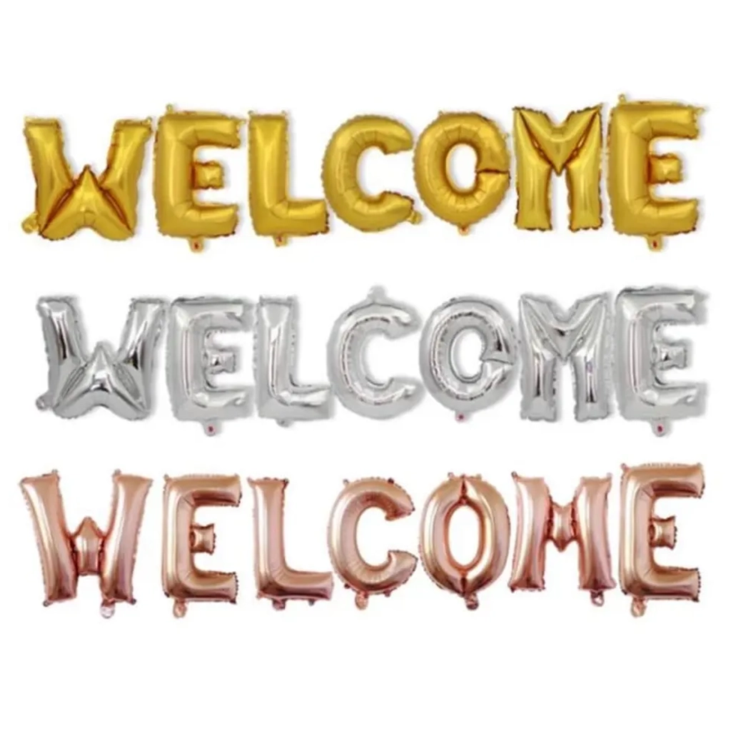 party-decoration-welcome-foil-balloon-1.webp Welcome Foil Balloon, Perfect for Every Celebration - Image 1